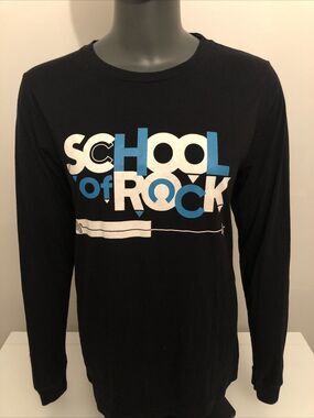 School of Rock Long Sleeve Women's Small T shirt Black